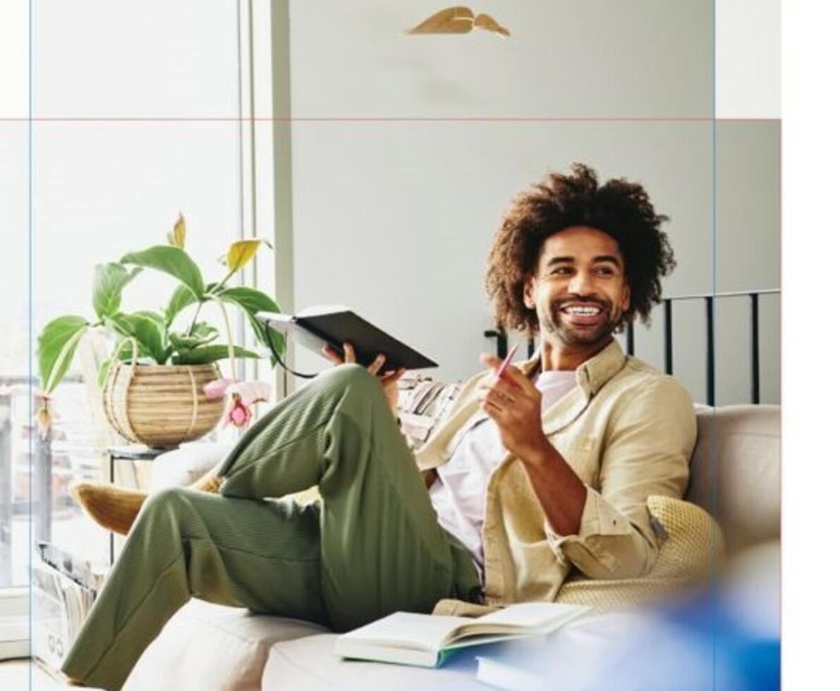 person smiling and searching