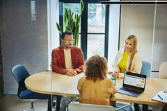 people having a meeting